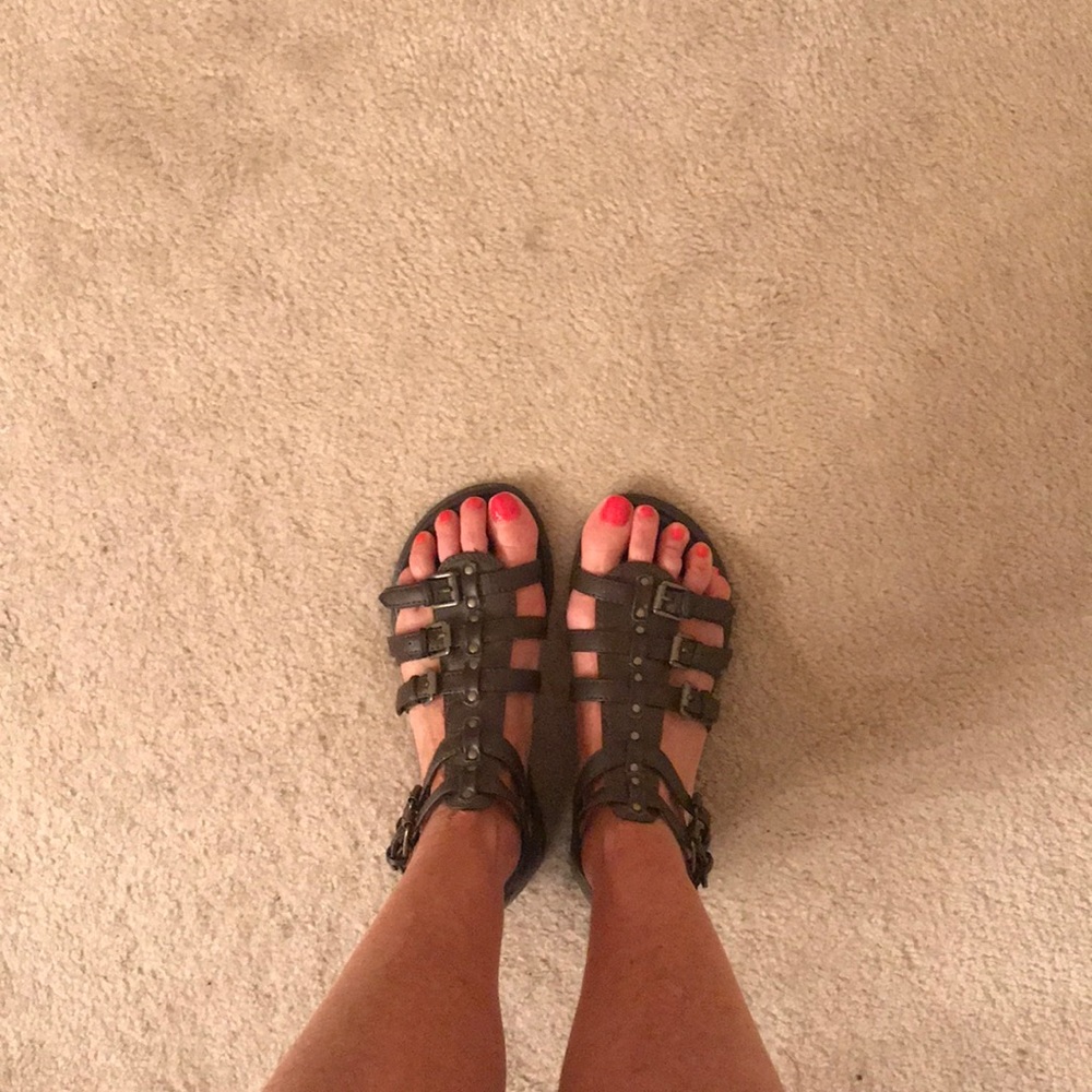“I’m Strapped In And Ready To Go” sandals
